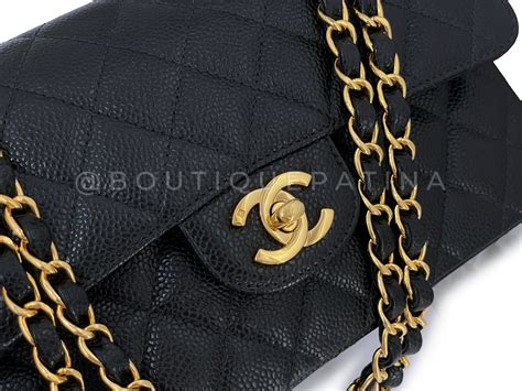 chanel black caviar ghw vintage shoulder bag|CHANEL Pre.